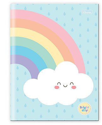 Caderno Capa Dura Costurado Brochura ¼ Bright Day BDB1401