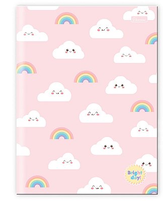 Caderno Capa Dura Costurado Brochura ¼ Bright Day BDB1402