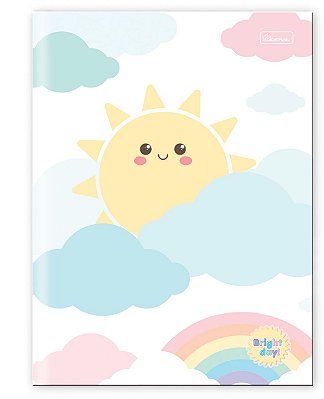 Caderno Capa Dura Costurado Brochura ¼ Bright Day BDB1403