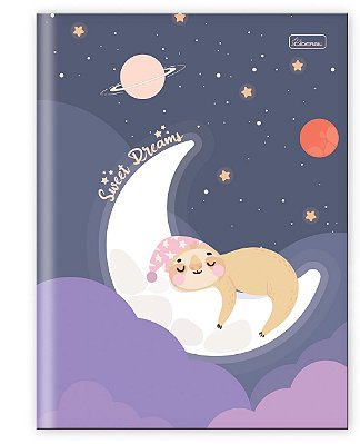 Caderno Capa Dura Costurado Brochura ¼ Sweet Dreams SDB1401