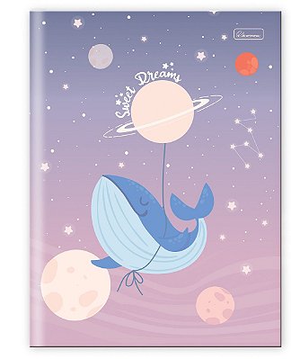 Caderno Capa Dura Costurado Brochura ¼ Sweet Dreams SDB1402