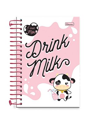 Caderneta 1/8 capa dura I Love Milk ILMC02