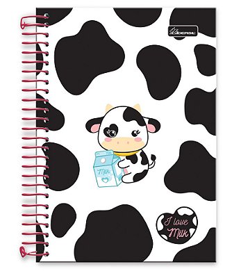Caderno ¼ capa dura I Love Milk ILM1401