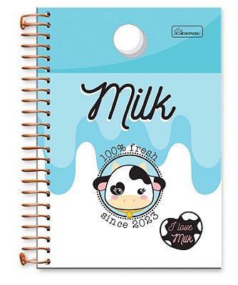 Caderno ¼ capa dura I Love Milk ILM1403