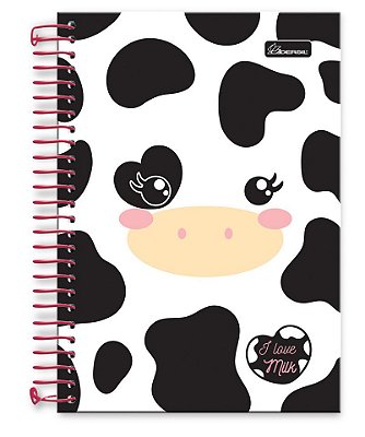 Caderno ¼ capa dura I Love Milk ILM1404
