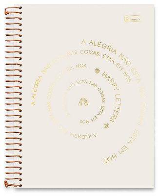 Caderno 1/4 + Planner Happy Letters HT1403