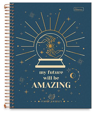 Caderno universitário 01 matéria capa dura Cosmic Journey CJ03