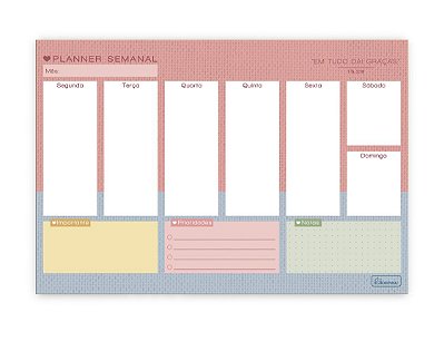 Planner Blocado Semanal Permanente Aba Pai APBP01