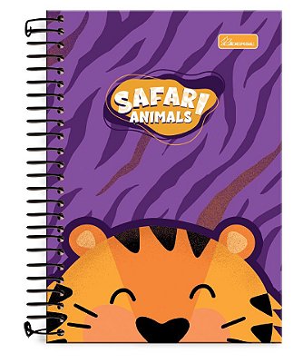 Caderno ¼ capa dura Safari Animals SN1403