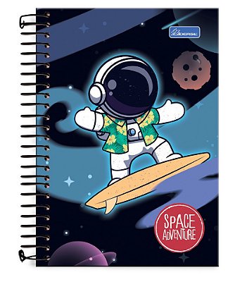 Caderno ¼ capa dura Space Adventure SA1402