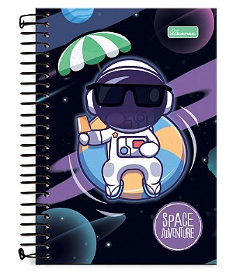 Caderno ¼ capa dura Space Adventure SA1403