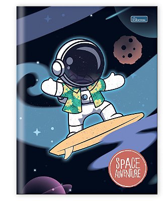 Caderno Capa Dura Costurado Brochura Univ. Space Adventure SAB02