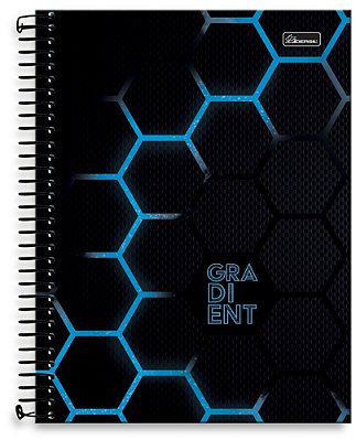 Caderno universitário 01 matéria capa dura Gradient GR01