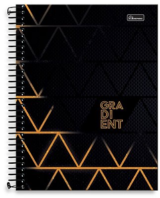 Caderno universitário 10 matérias capa dura Gradient GR02