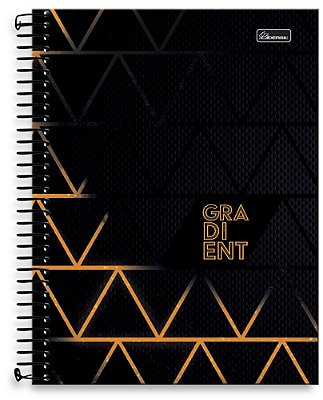 Caderno universitário 15 matérias capa dura Gradient GR02