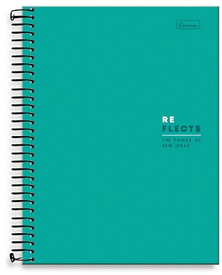Caderno universitário 01 matéria capa dura Reflects RE01