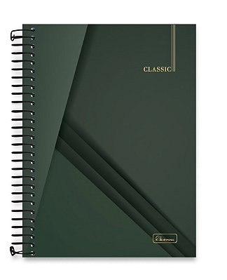 Caderno colegial 01 matéria com espiral Classic CL04