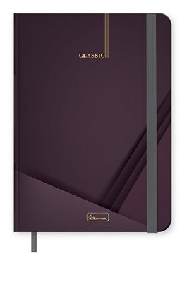 Caderneta Costurada com Elástico Capa Dura Classic CLCC03