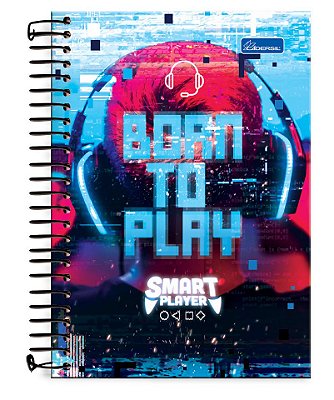 Caderno ¼ capa dura Smart Player SP1404