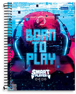Caderno universitário 15 matérias capa dura Smart Player SP04