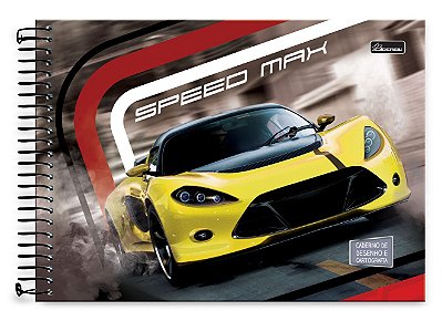 Caderno de Desenho Capa Dura Speed Max SMD01