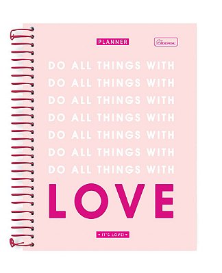 Planner Espiralado Capa Dura Permanente It's Love ILP04