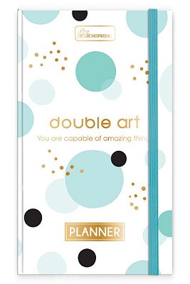 Planner 2 em 1 Costurado Com Elástico Capa Dura Double Art DAP2102