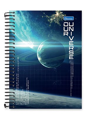 Caderno colegial 01 matéria capa dura Our Universe UN04