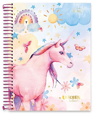 Caderneta 1/8 capa dura Unicorn, I Believe UIBC01