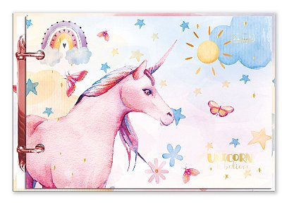 Mini Caderno Argolado Unicorn, I Believe UIBPF01