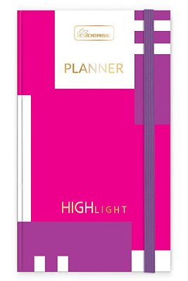 Planner 2 em 1 Costurado Com Elástico Capa Dura Highlight HLP2101