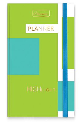 Planner 2 em 1 Costurado Com Elástico Capa Dura Highlight HLP2104
