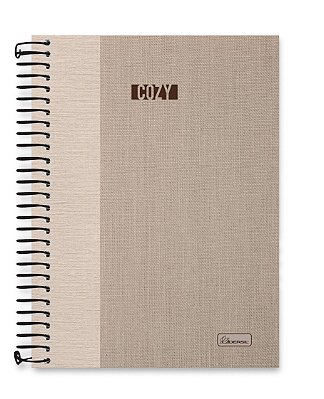 Caderno colegial 01 matéria capa dura Cozy CO02