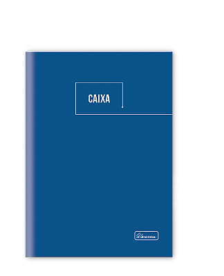 LIVRO CAIXA 1/4 Capa dura com miolo costurado 50 folhas (pacote com 5 unidades )