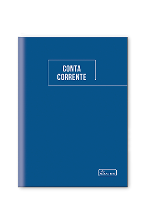 LIVRO CONTA CORRENTE 1/4 Capa dura com miolo costurado 50 folhas (pacote com 5 unidades )