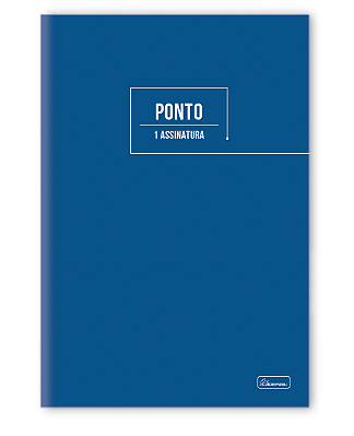 LIVRO PONTO 1 ASSINATURA Capa dura com miolo costurado 100 folhas (pacote com 5 unidades )