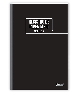 LIVRO REGISTRO DE INVENTÁRIO MODELO 7 Capa dura com miolo costurado 50 folhas (pacote com 5 unidades )