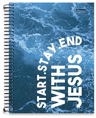 Caderno 1/4 Capa Dura – Bliss Religioso BLR1404