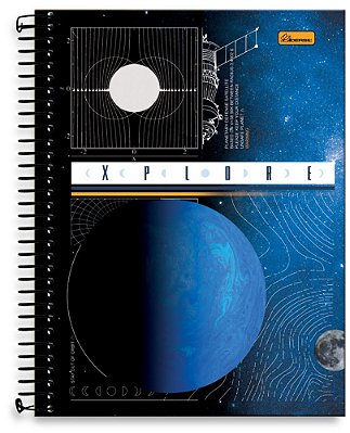 Caderno universitário 10 matérias capa dura Xplore XP01