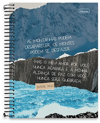 Caderno universitário 01 matéria capa dura – Bliss Religioso BLR03