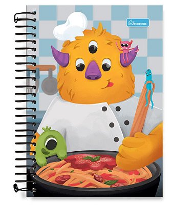 Caderno 1/4 Capa Dura Infantil INF07