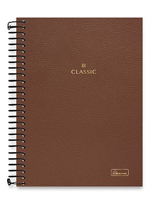 Caderno colegial 01 matéria capa dura Classic CL01