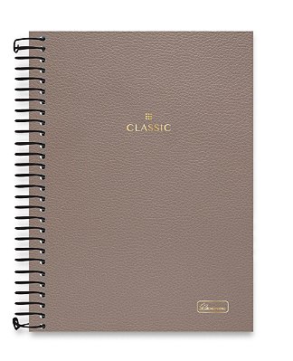 Caderno colegial 01 matéria capa dura Classic CL02