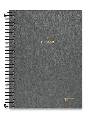 Caderno colegial 01 matéria capa dura Classic CL03