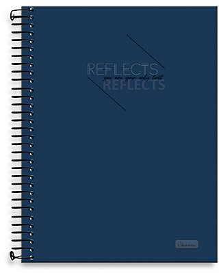 Caderno universitário 20 matérias capa dura Reflects RE03