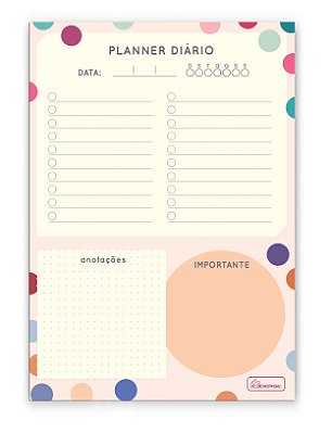 Planner Blocado Diário Permanente Double Art DABPD01