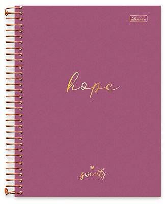 Caderno universitário 10 matérias capa dura Sweetly SW03