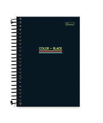 Caderneta 1/8 capa dura – Folhas Pretas Color + Black CBC03