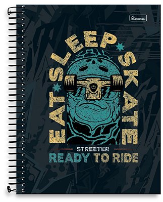 Caderno universitário 10 matérias capa dura Streeter ST01