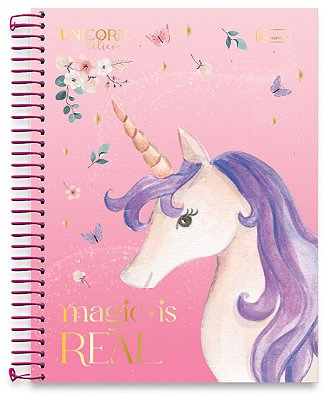 Caderno 1/4 capa dura Unicorn, I Believe UIB1402